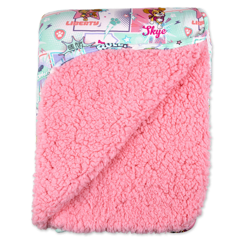 PAW Patrol: Comic Girl Pups Bamboo Sherpa Blanket