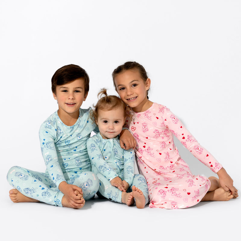 PAW Patrol: Love Paws Pink Bamboo Girls' Long Sleeve Dress