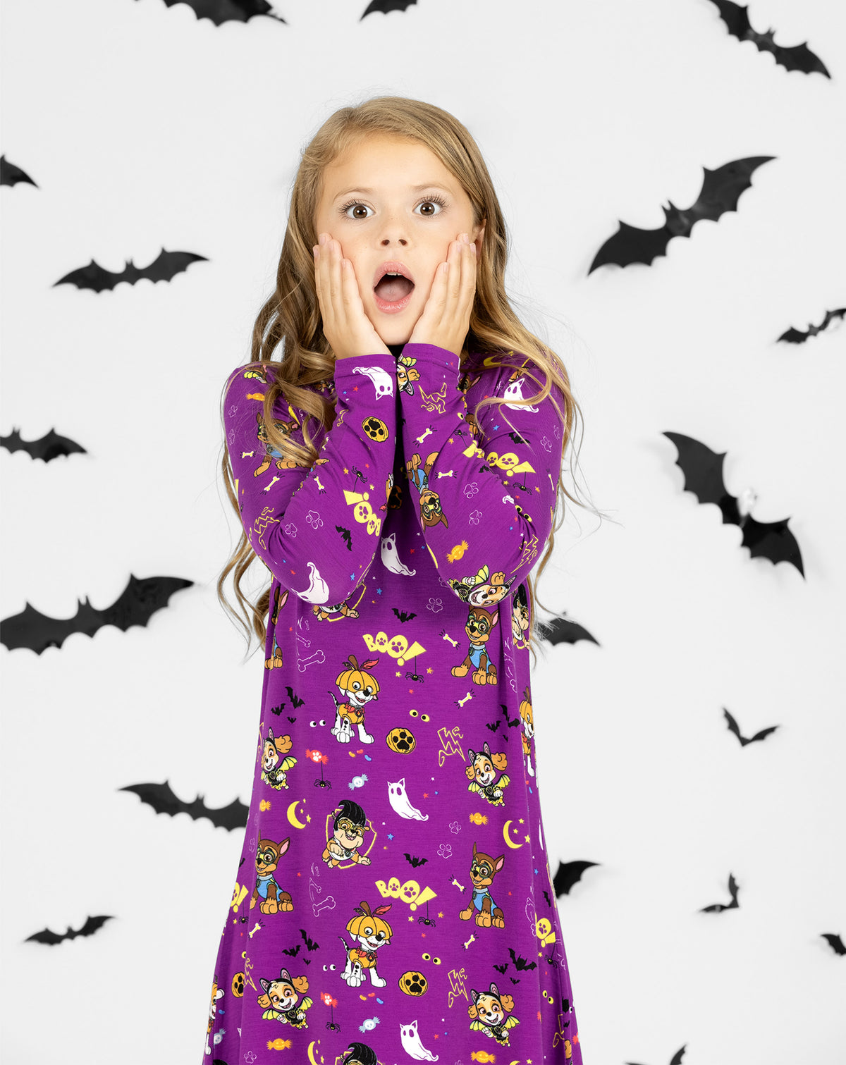 PAW Patrol: Halloween Bamboo Girls' Long Sleeve Dress