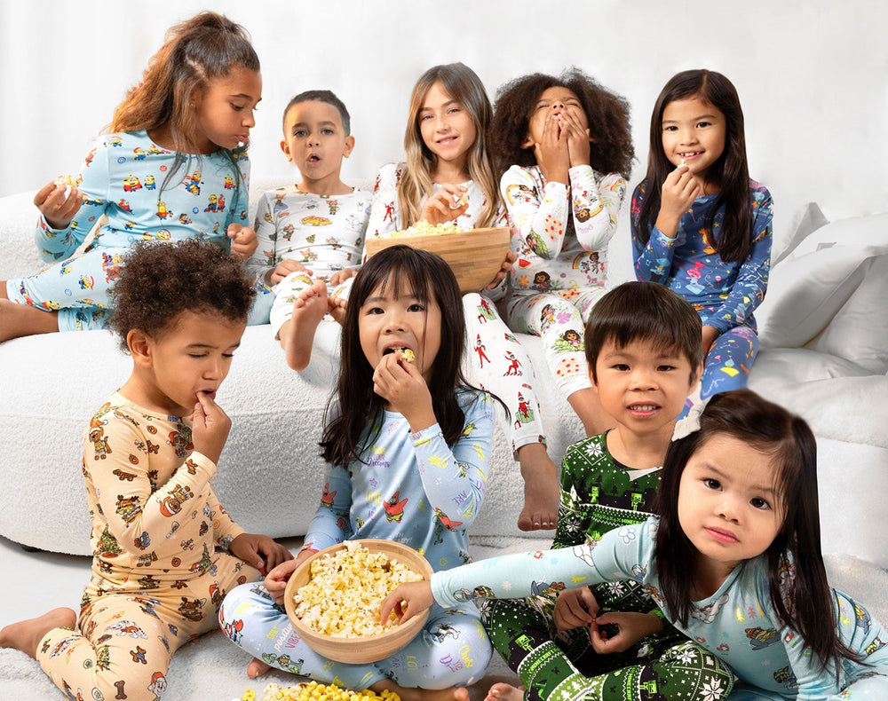 Holiday Movie Night Bamboo Pajamas — Cozy Matching PJs for Family Film Fun