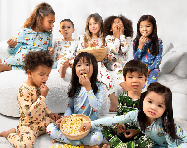 Holiday Movie Night Bamboo Pajamas — Cozy Matching PJs for Family Film Fun