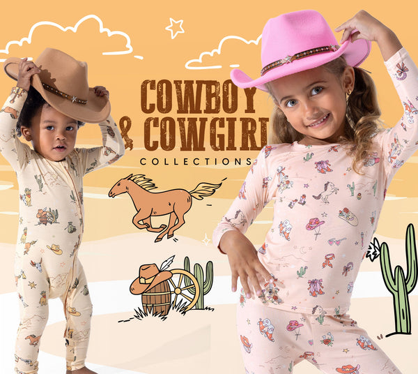 Wild West Bedtime: Cowboy & Cowgirl Bamboo Pajamas