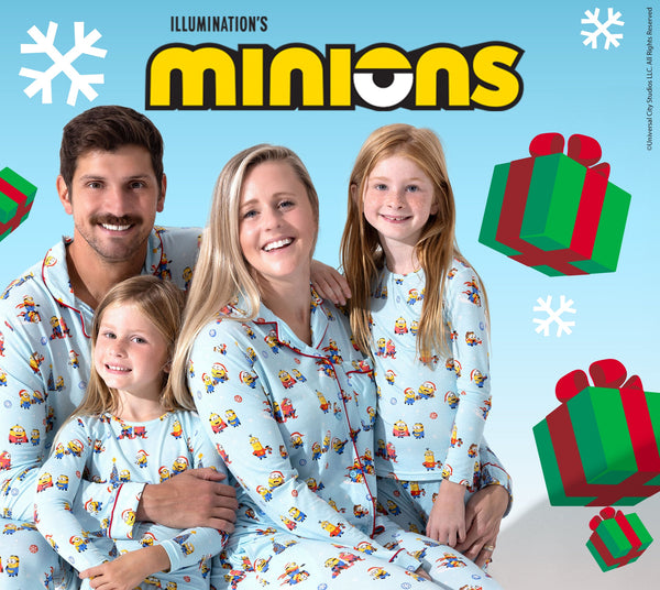 Minions Bamboo Family Matching Holiday Pajamas