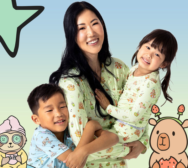 Chill Vibes Only: Sloth & Capybara Bamboo Pajamas