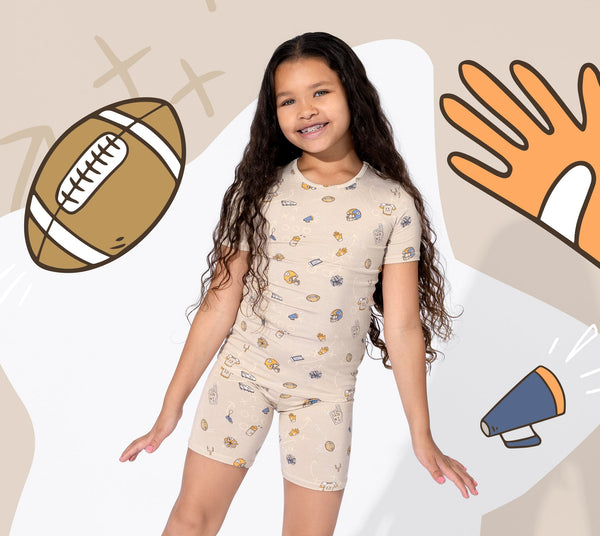 Kid's Neutral Bamboo Pajama Short Sets