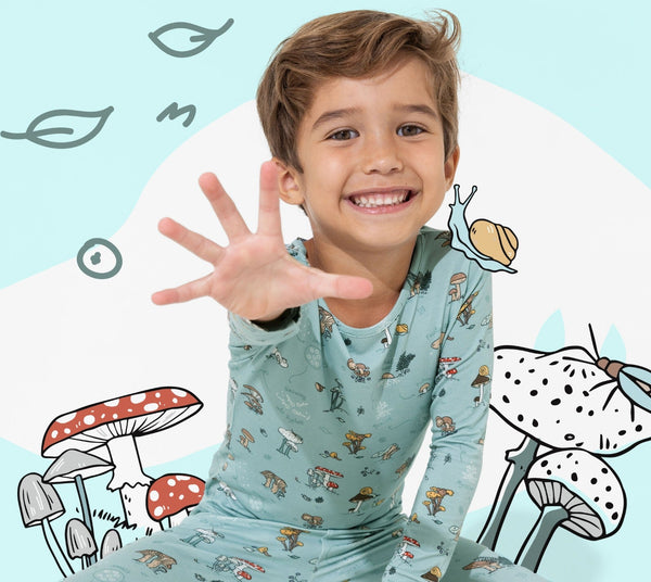 Neutral Kid's Bamboo Two-Piece Pajama Sets