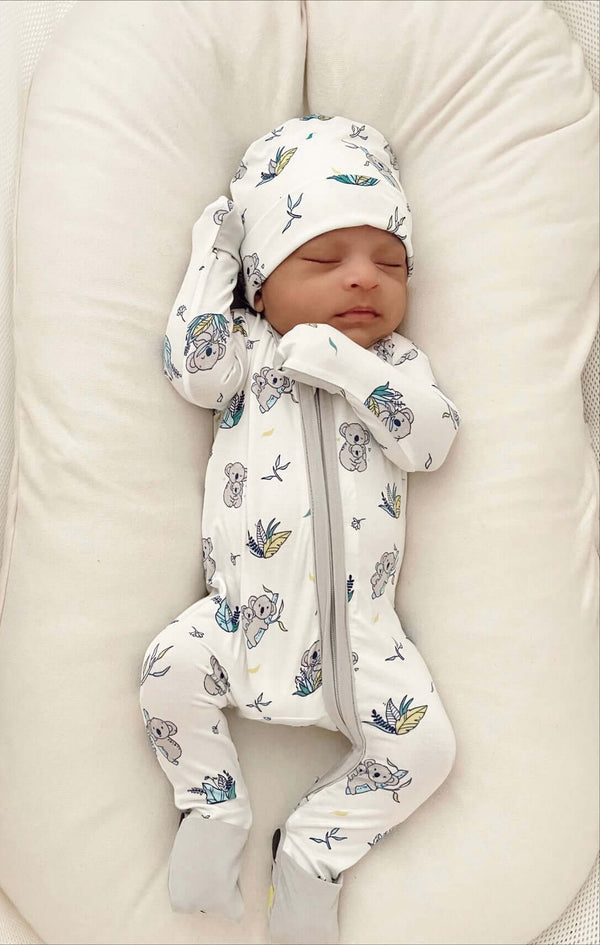 Grey & Koala Bamboo Baby and Kids Pajamas