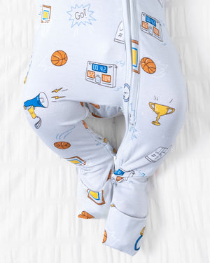 All Star Basketball Bamboo Convertible Footie