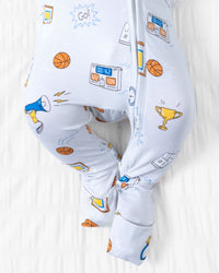 All Star Basketball Bamboo Convertible Footie