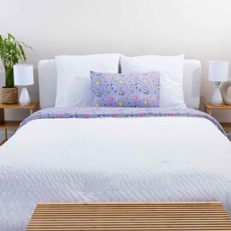 Minecraft Pixel Pals Bamboo Bed Sheet Set