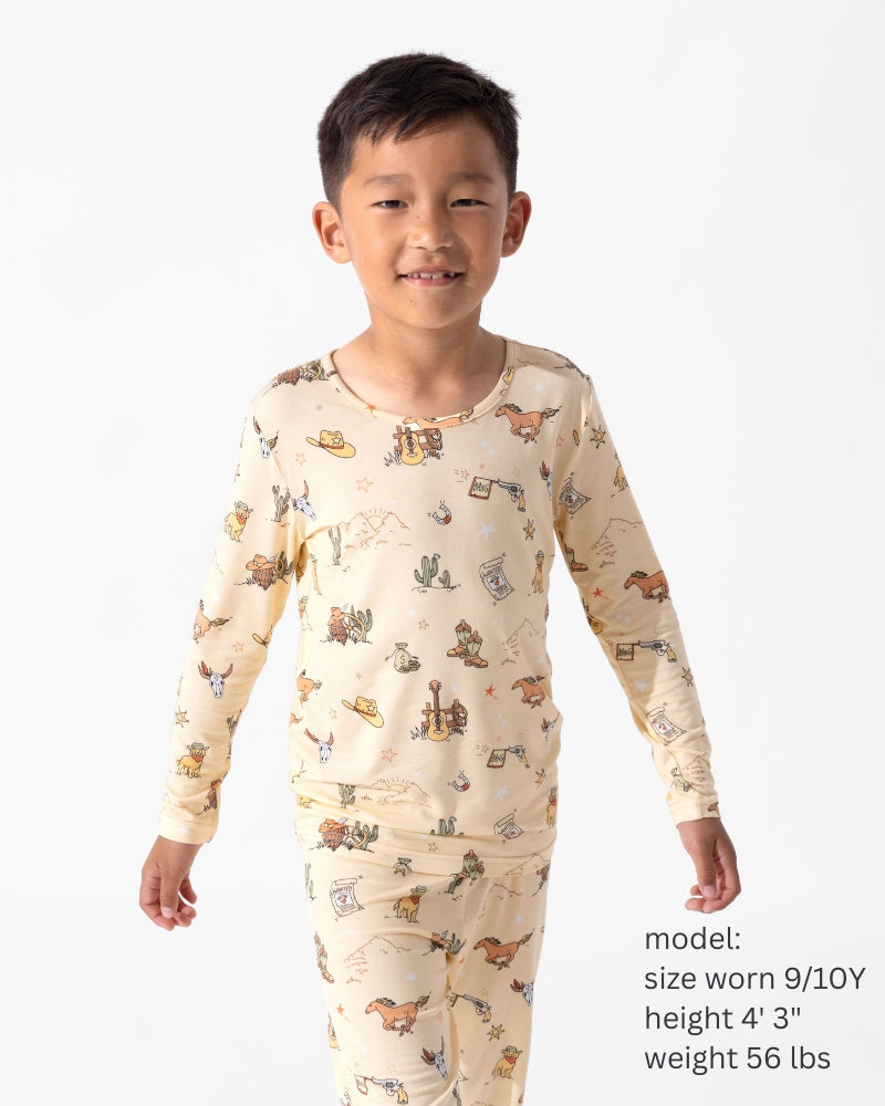 Cowboy Bamboo Kids Pajamas