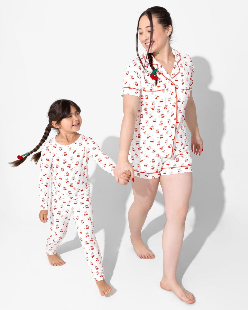 Cherry On Top Bamboo Women's Pajama Short Set