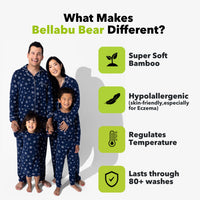 Snowflake Bamboo Girls' Long Sleeve Dress