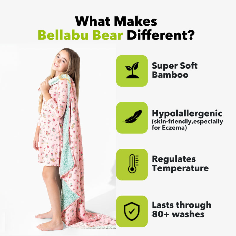 Candy Cane Lane Bamboo Girls' Long Sleeve Dress