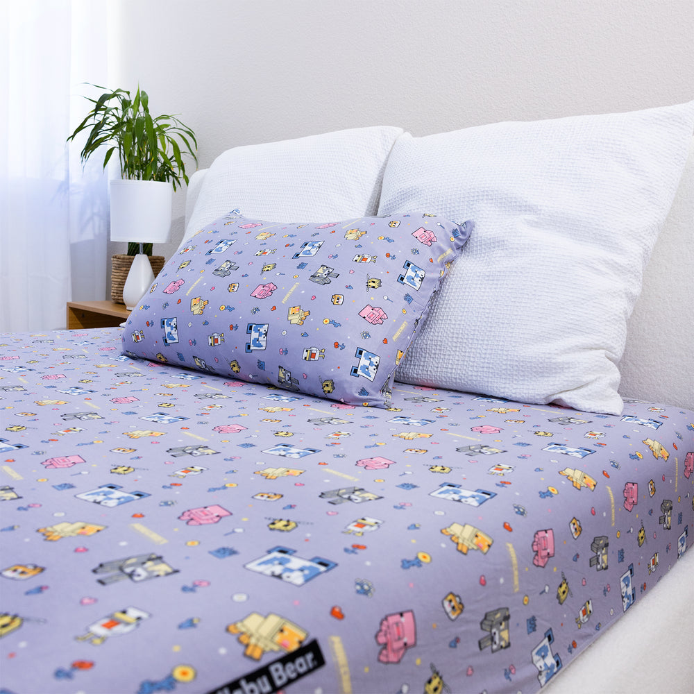 Minecraft Pixel Pals Bamboo Bed Sheet Set