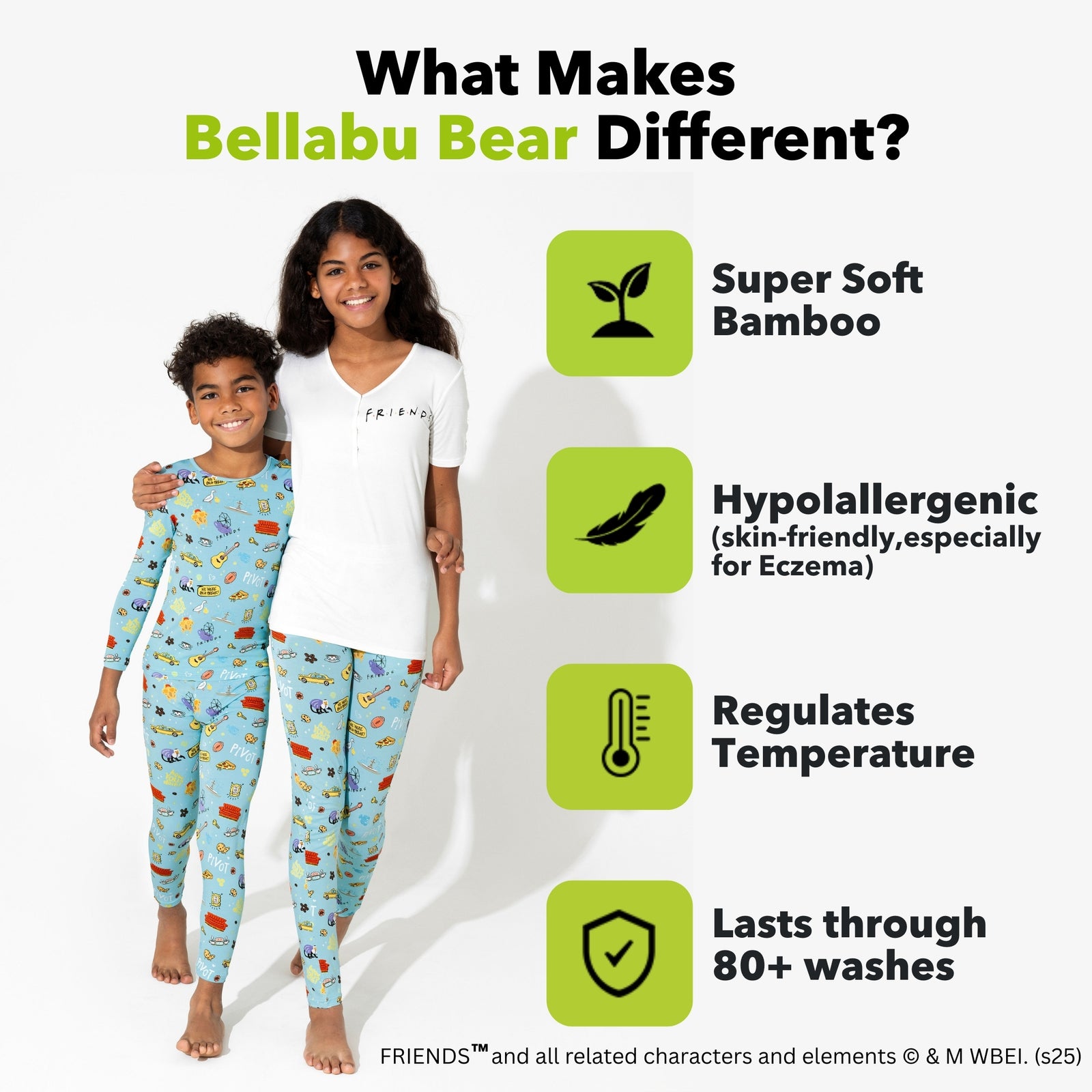 FRIENDS™: Central Perk Bamboo Kids Pajama Short Set