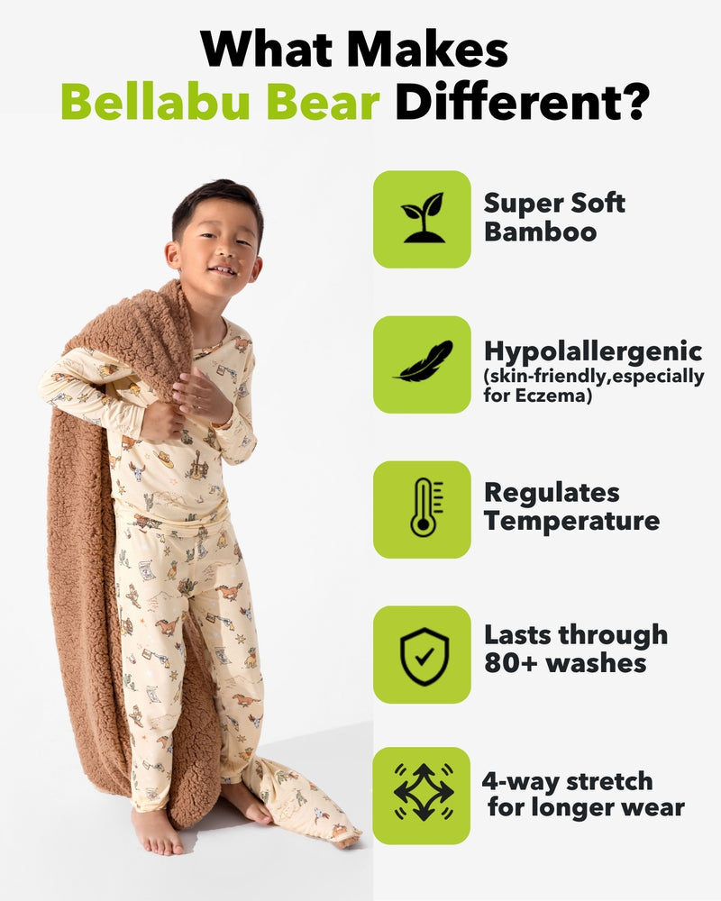 Cowboy Bamboo Kids Pajamas