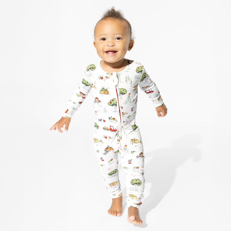 Farm Vibes Bamboo Convertible Footie