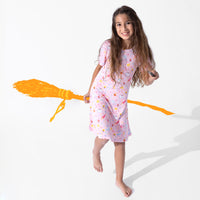 Happee Birthdae Harry Bamboo Girls' Short Sleeve Dress