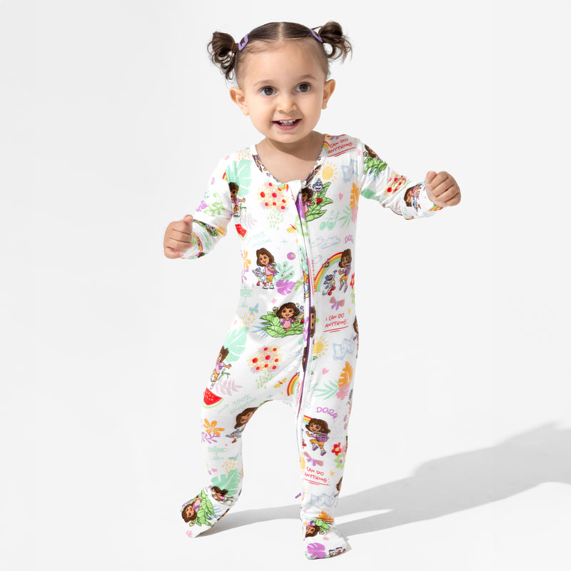 Dora: Tropical Dreams Bamboo Convertible Footie