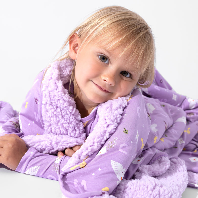 Hedwig's Magical Mail Bamboo Sherpa Blanket