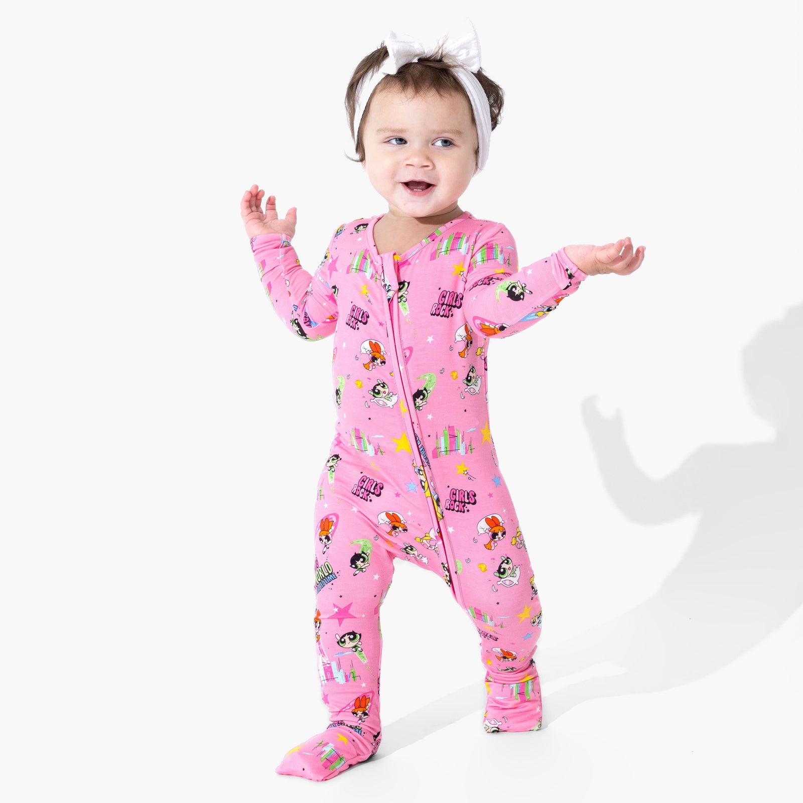 Powerpuff Girls Saving Bedtime Bamboo Convertible Footie