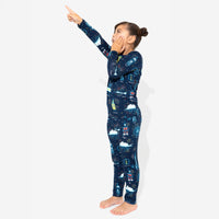 New Year's Worldwide Countdown Bamboo Kids Pajamas
