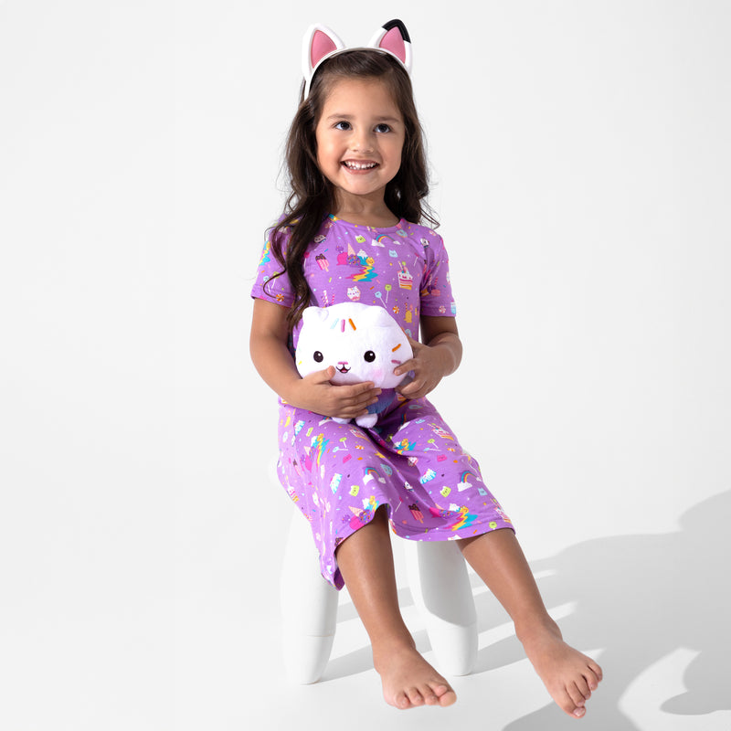 Gabby's Dollhouse: Sweet Treats Bamboo Girls' Short Sleeve Dress