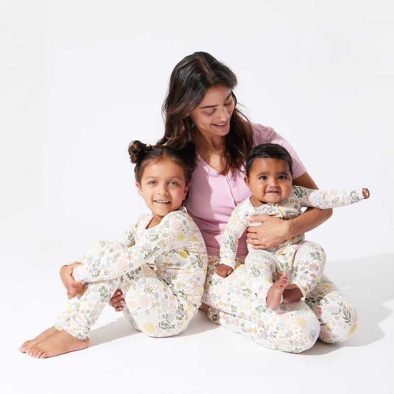 Fall Floral Bamboo Convertible Footie