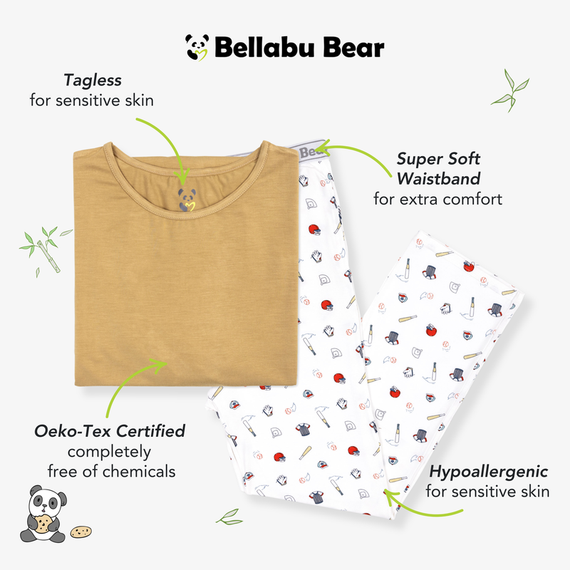 Baseball Bamboo Men's Pajama Set