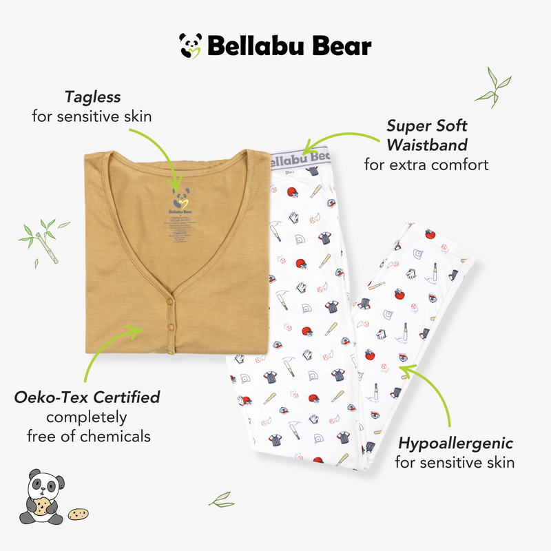 Baseball Bamboo Women's Pajama Set