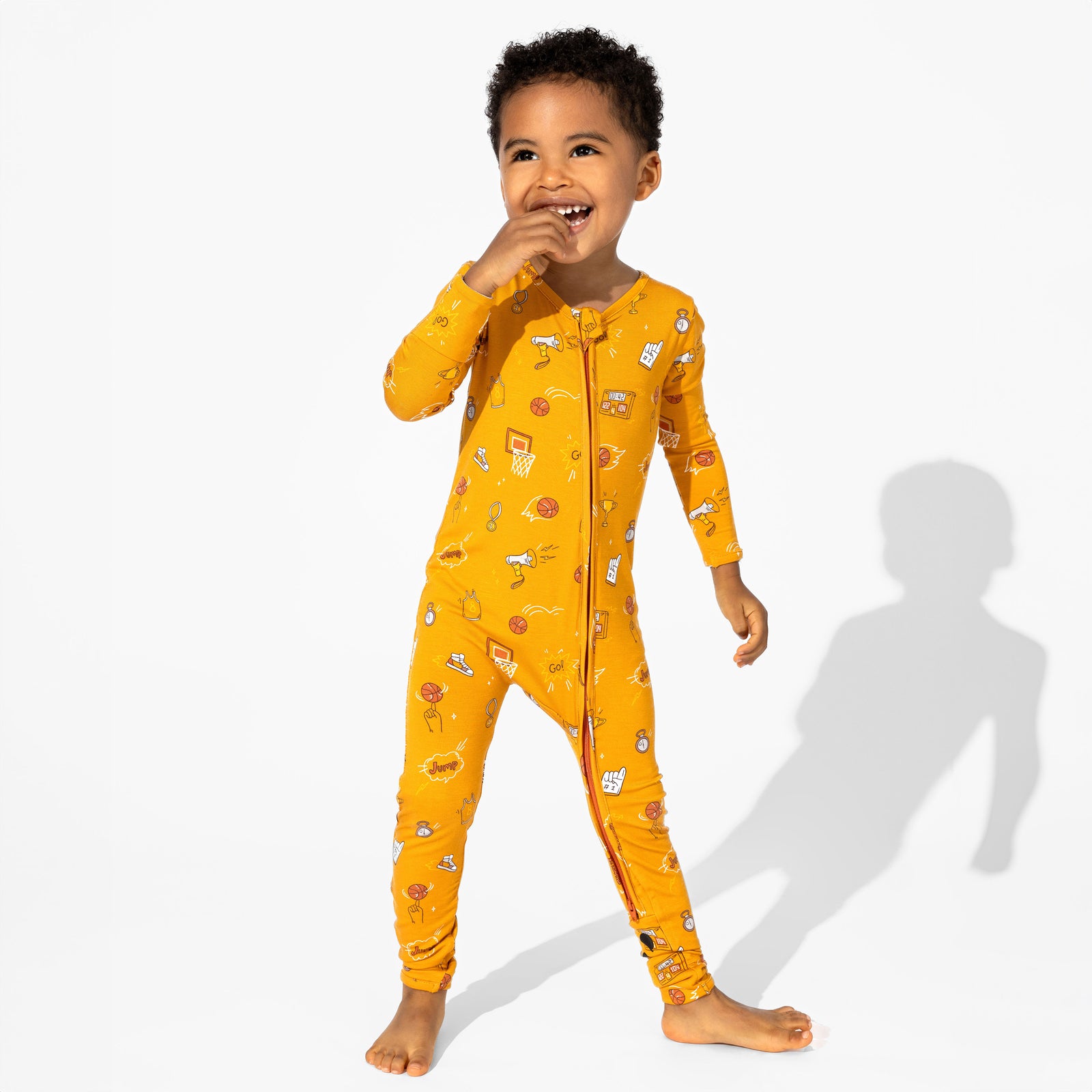 Basketball Bamboo Convertible Footie