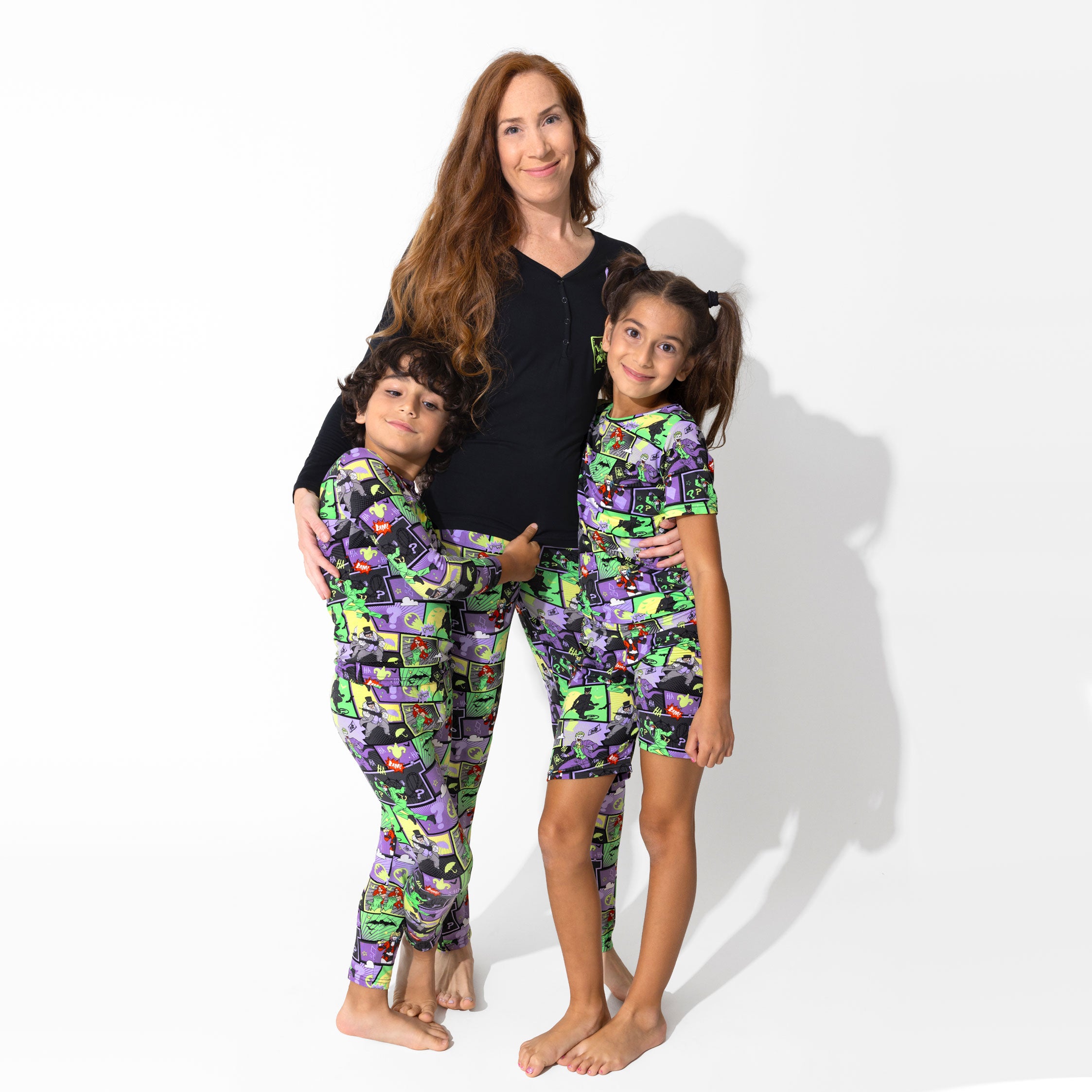 Unleash Adventure: Batman Baddies Bamboo Kids Pajama Short Set