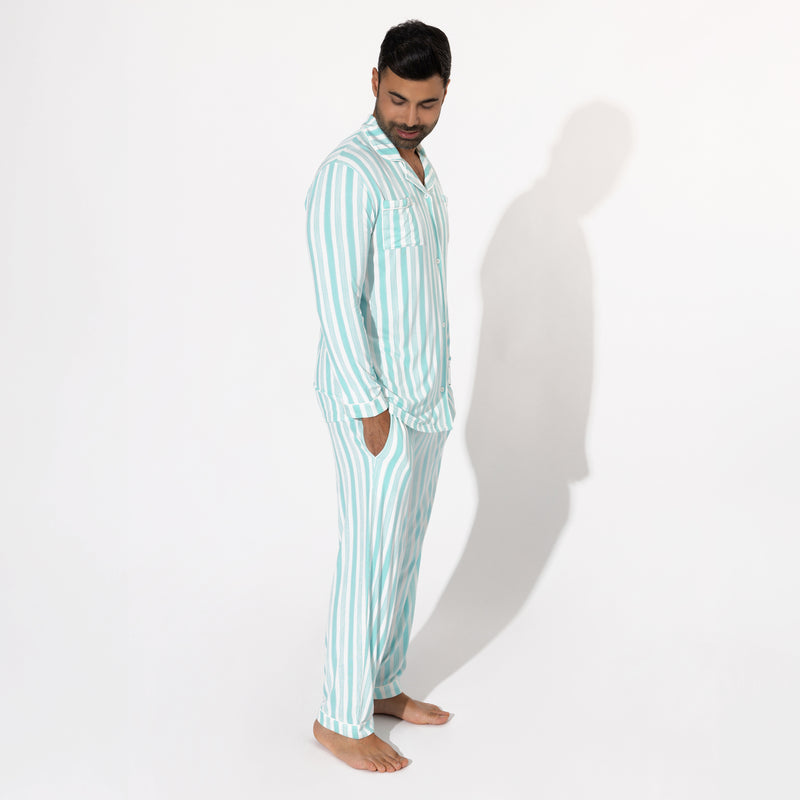 Slumber Stripes Bamboo Men's Pajama Set