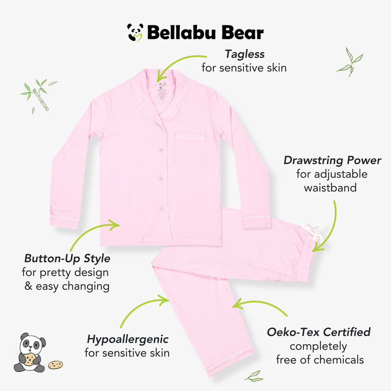 Blush Pink Bamboo Women's Pajama Set