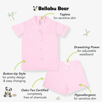 Blush Pink Bamboo Women's Pajama Short Set