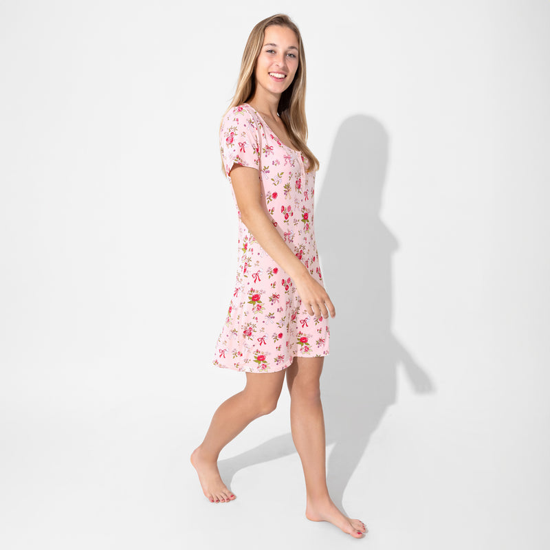 Bows & Blooms Bamboo Women's Nightgown