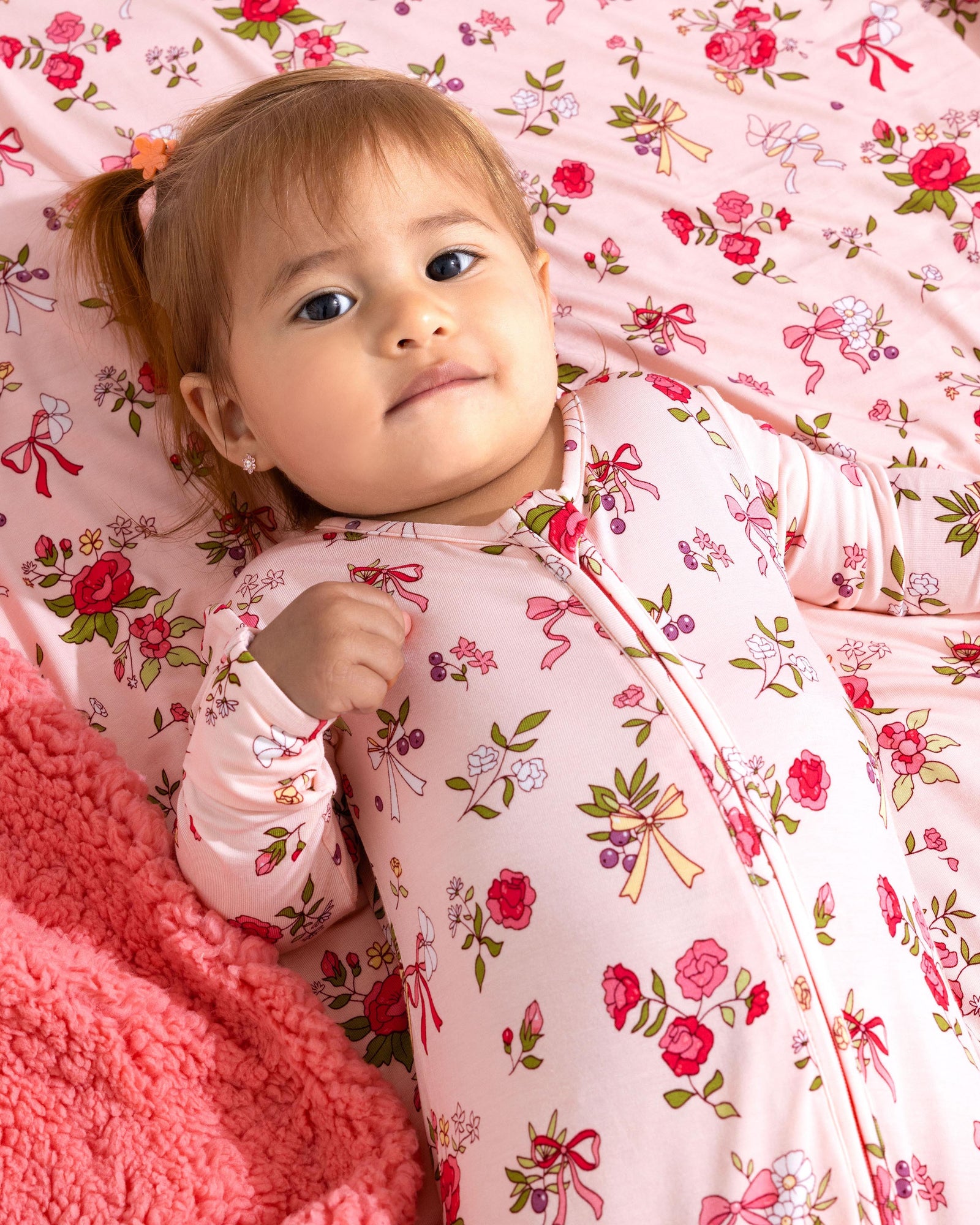 Bows & Blooms Bamboo Convertible Footie