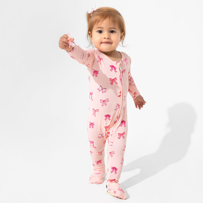 Take A Bow Bamboo Convertible Footie