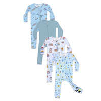 Boys Starter Bundle - Bamboo Convertible Footies
