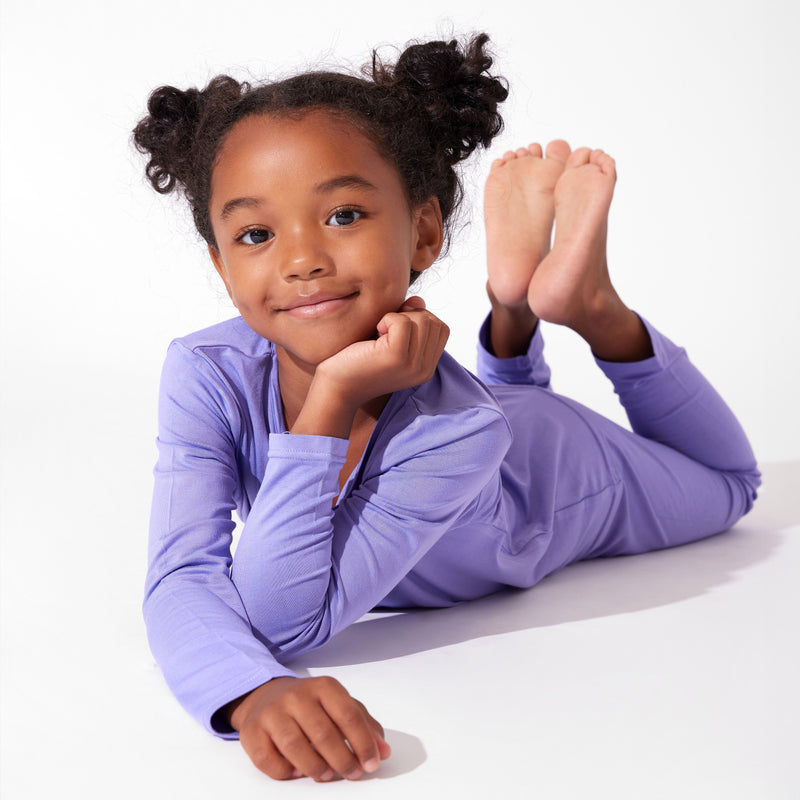 Poppin Purple Bamboo Kids Pajamas