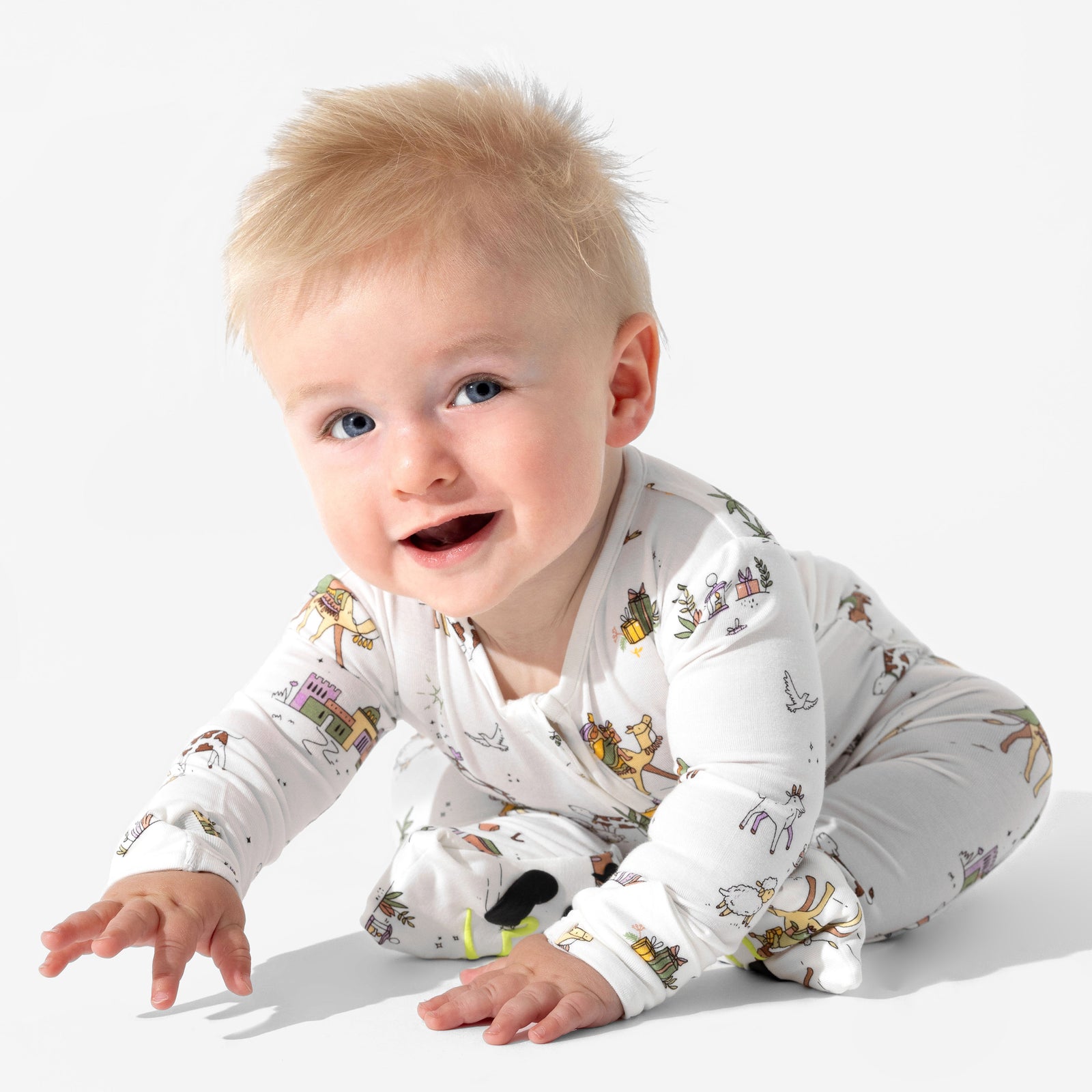 Holy Night Bamboo Convertible Footie