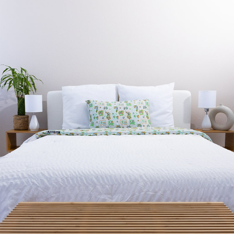 Minecraft Overworld Dreams Bamboo Bed Sheet Set