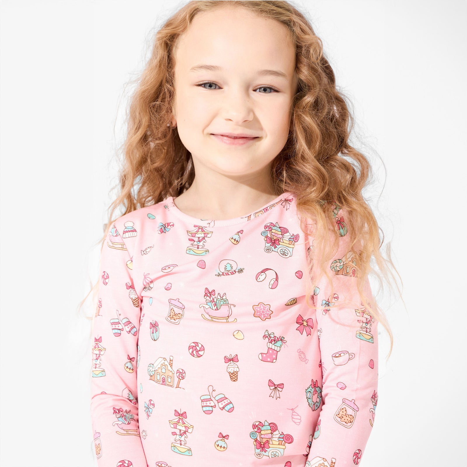 Candy Cane Lane Bamboo Kids Pajamas