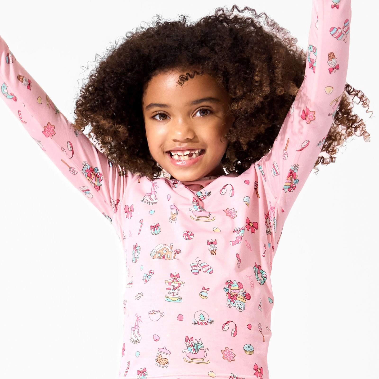 Candy Cane Lane Bamboo Kids Pajamas