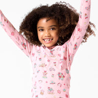 Candy Cane Lane Bamboo Kids Pajamas