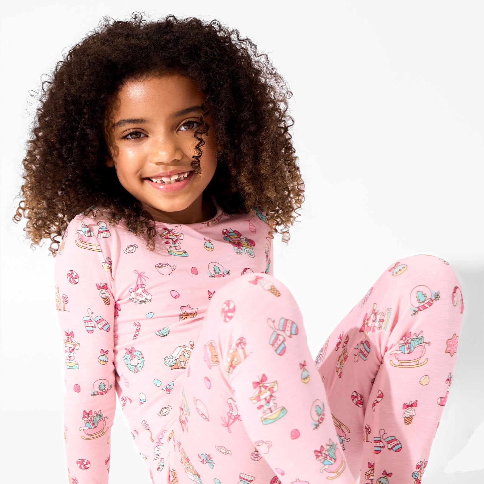 Candy Cane Lane Bamboo Kids Pajamas
