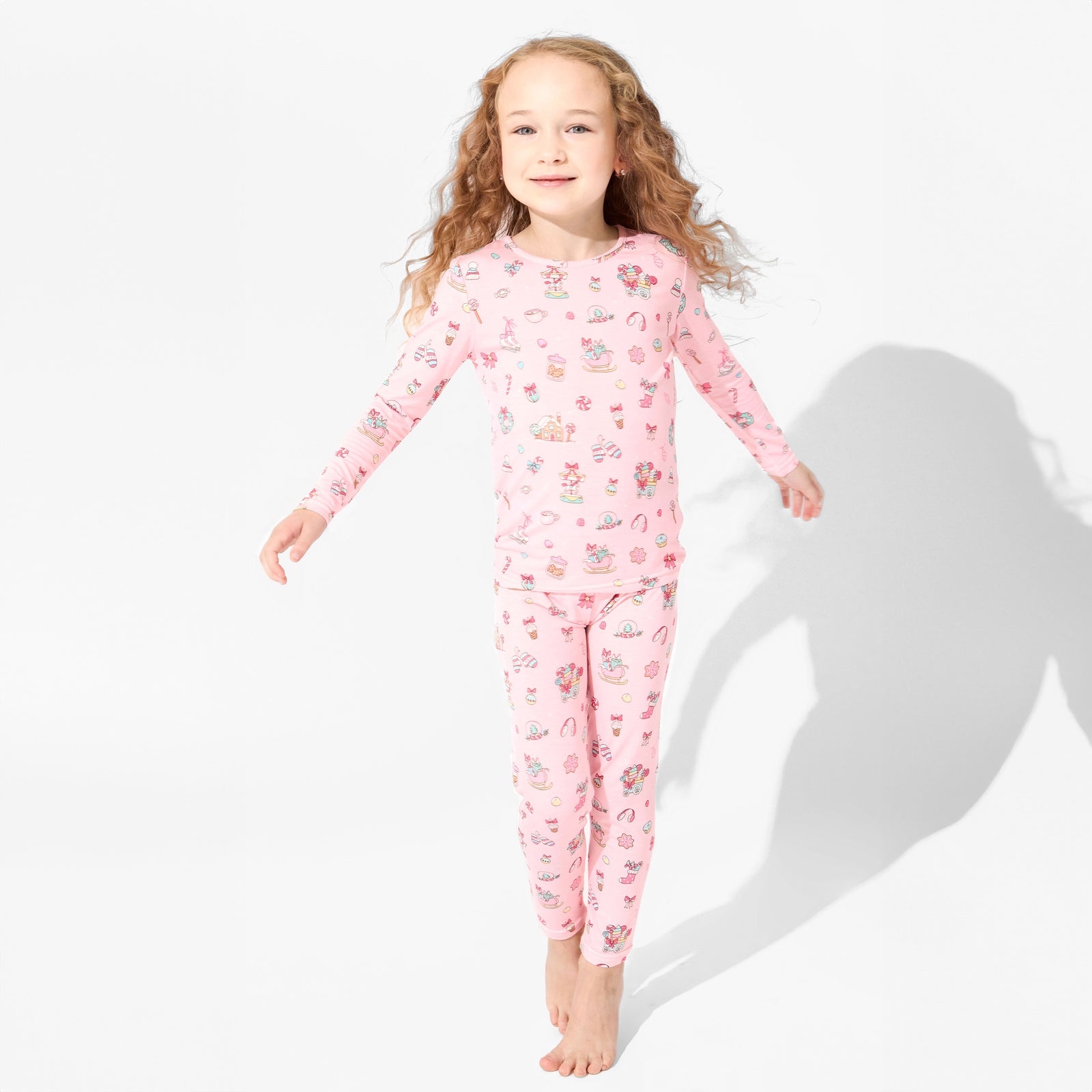 Candy Cane Lane Bamboo Kids Pajamas
