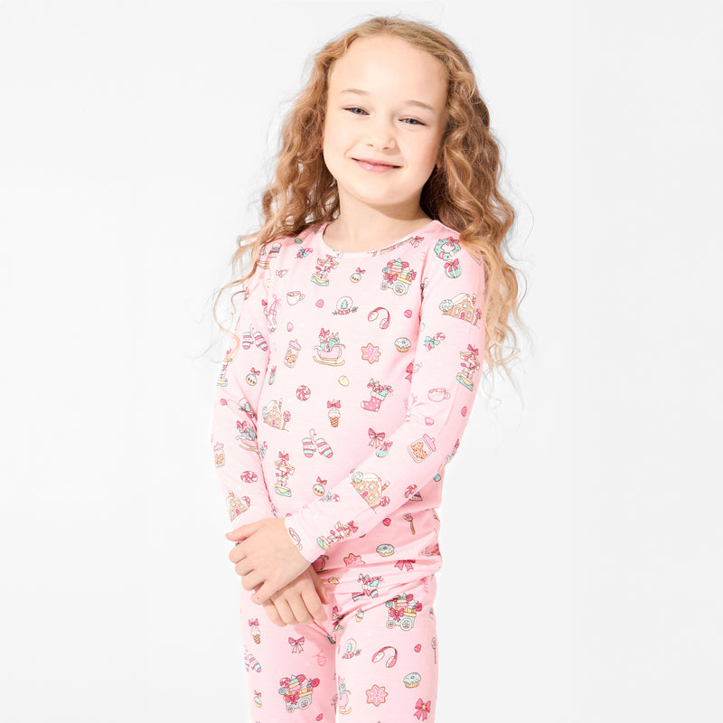 Candy Cane Lane Bamboo Kids Pajamas