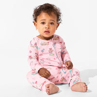 Candy Cane Lane Bamboo Convertible Footie